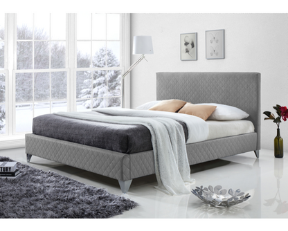 Barrington King Size Bed Frame-Grey