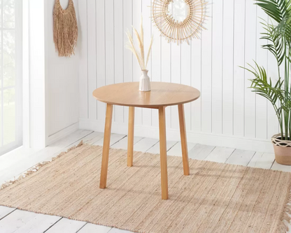 Pagan Dining Table & 2 Ladder Chairs- Oak