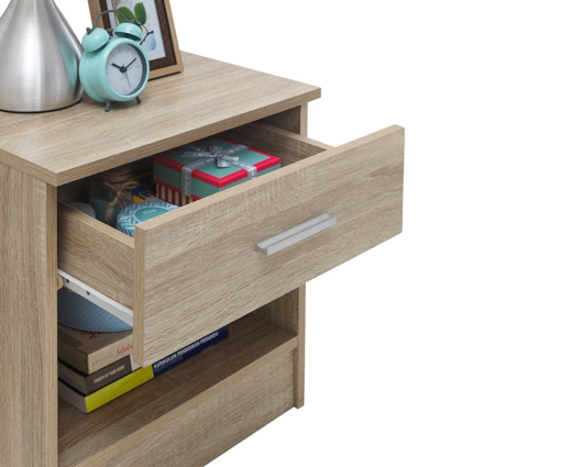 Original Nightstand with 1 Drawer-Oak