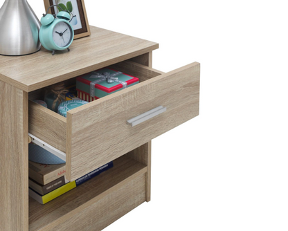 Original Nightstand with 1 Drawer-Oak