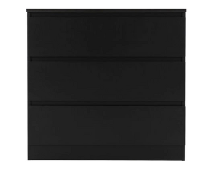 Marcus 3 Drawer Chest - Black