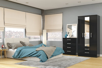 Larz 5 Drawer Chest - Black