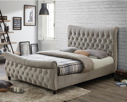 Callan King Bed - Cream