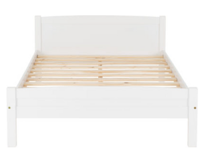 Amber Double Bed - White