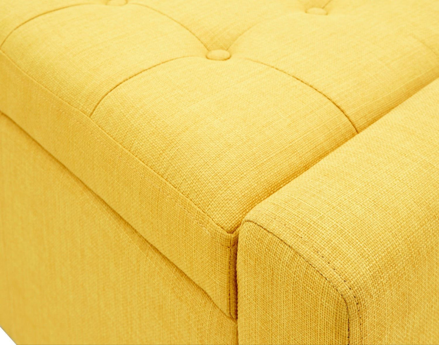 Vanessa Ottoman Bench-Mustard