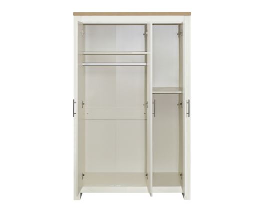 Harper 3 Door Wardrobe - Cream