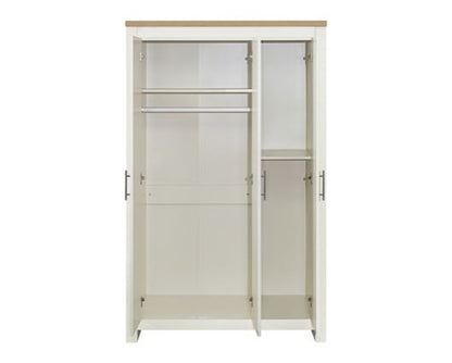 Harper 3 Door Wardrobe - Cream
