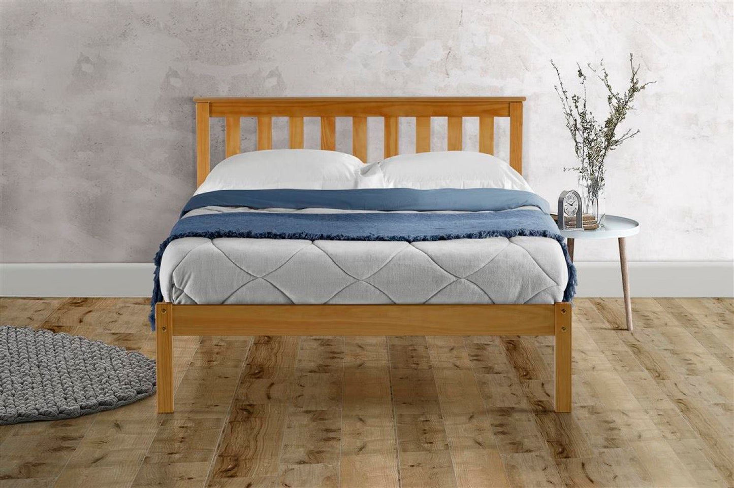 Denver Double Bed - Pine
