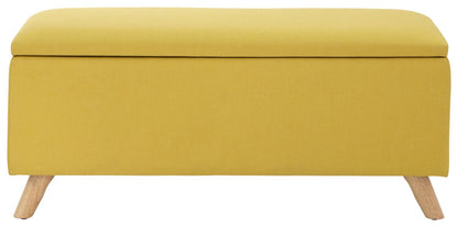 Scorento Ottoman Storage Unit-Mustard