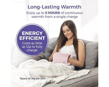 Carmen Spa Rechargeable Hot Water Bottle - Pink