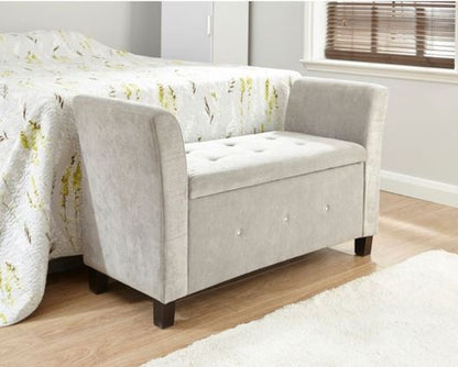 Vanessa Diamante Window Seat-Silver