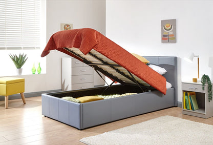 Single End Lift Ottoman Bed-Grey