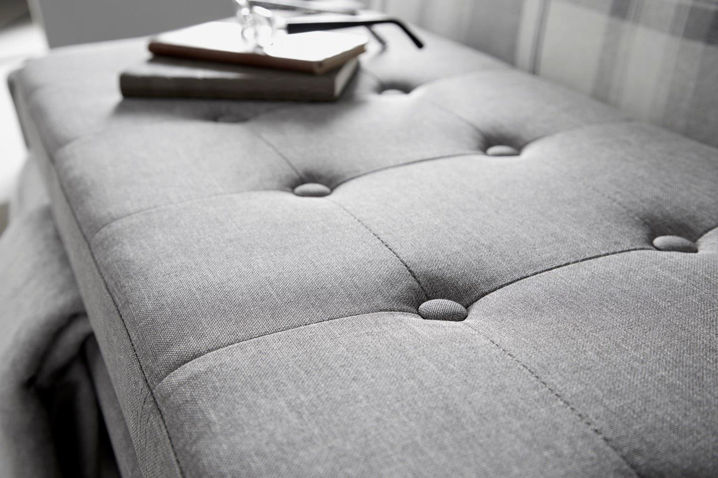 Vanessa Ottoman Bench-Grey