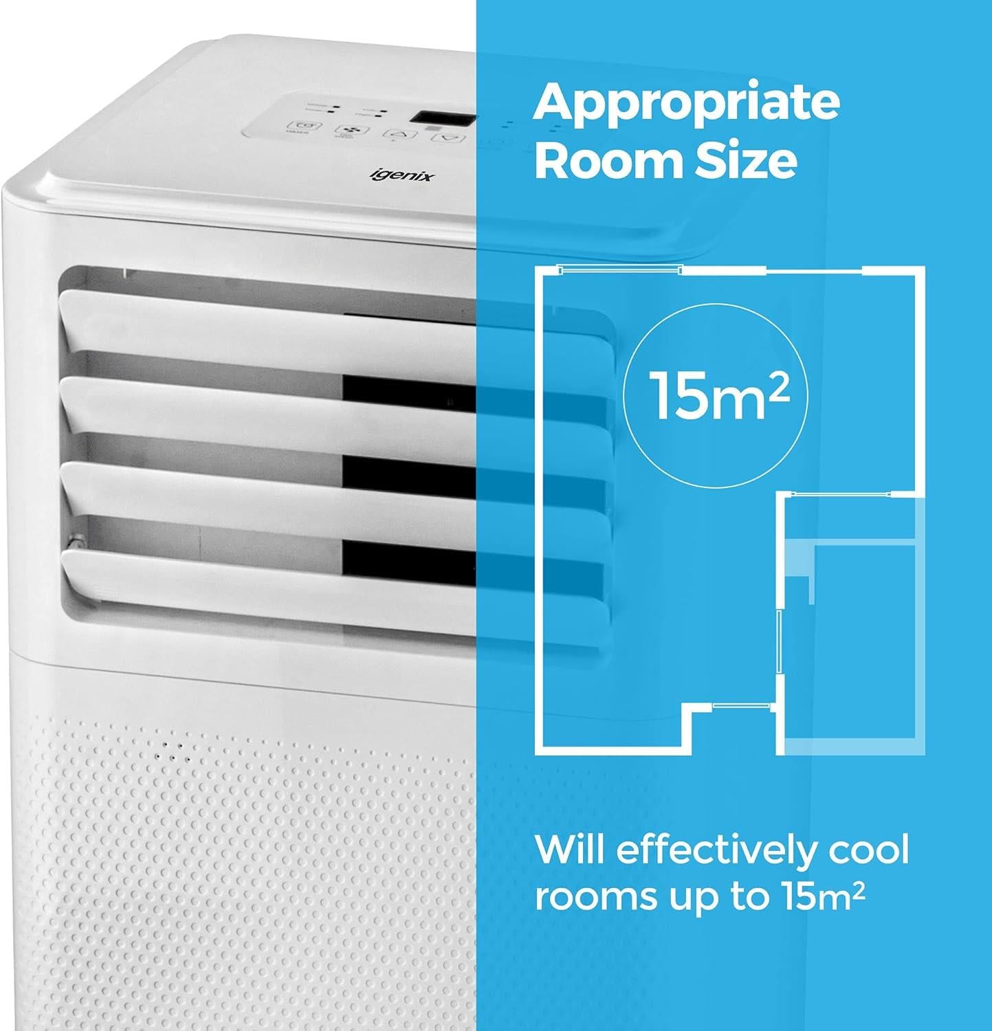 Igenix 7000 BTU Portable Air Conditioner, heating & dehumidifier