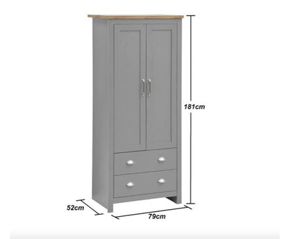 Lincoln 3 Piece Bedroom Set (3 Door Wardrobe, 3+4 Chest, 2 Drawer Bedside)