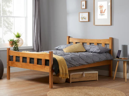 Miami Double Bed - Pine