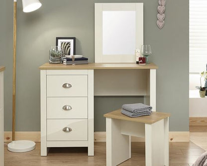 Lachlan Dressing Table Set- Cream