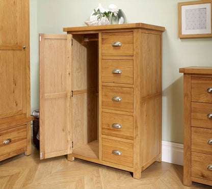 Winona 1 Door 5 Drawer Wardrobe - Oak