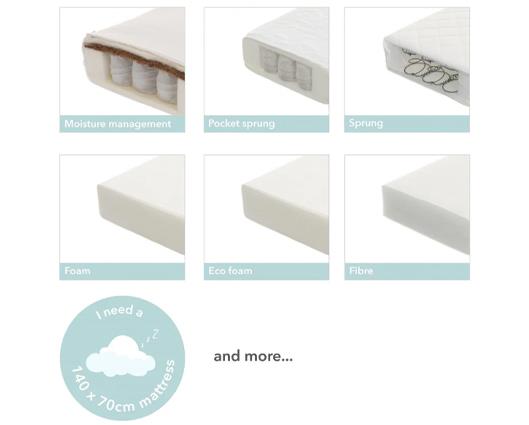 Elise Cot Bed - White
