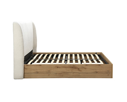 Halfden King Ottoman Bed- White