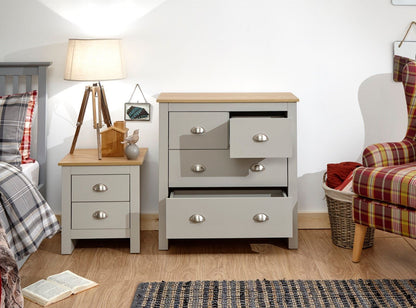 Lachlan 2+2 Drawer Chest-Grey