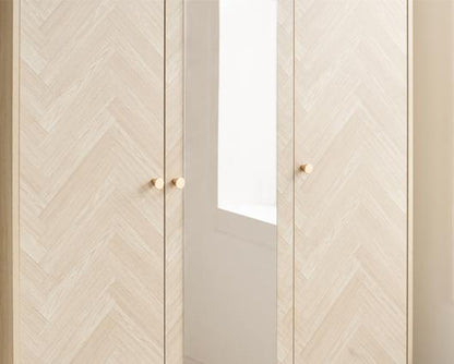 Herringford 3 Door Wardrobe with Mirror