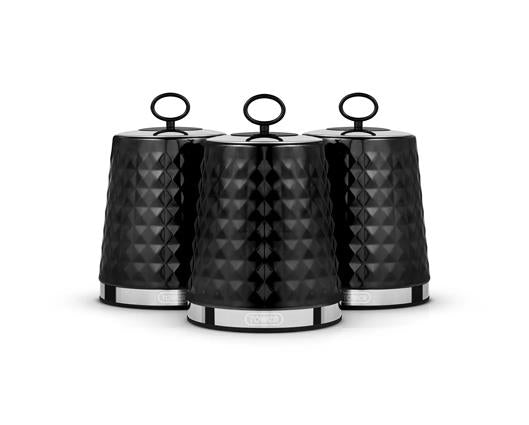 Solitaire Set of 3 Canisters