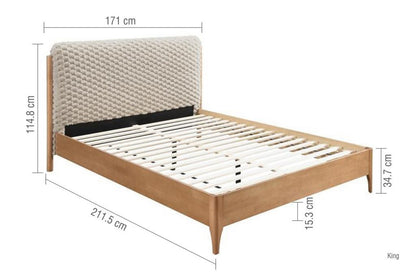 Hatti Double Bed - White