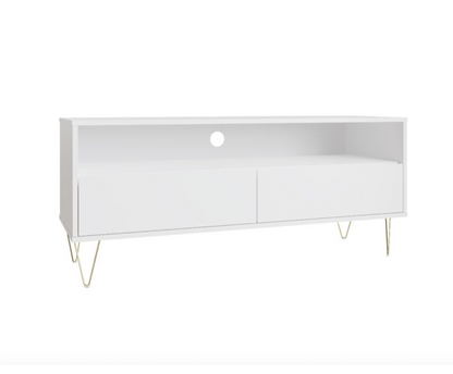 Meave TV Stand with 2 Drawers- White