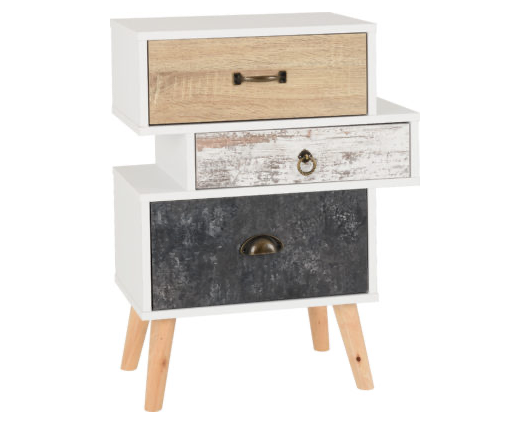Norton 3 Drawer Bedside Chest 