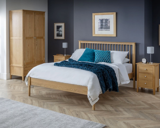 Kingston King Bed - Oak