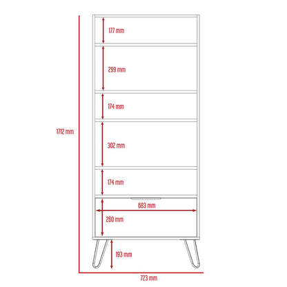 Viva Display Bookcase with Door