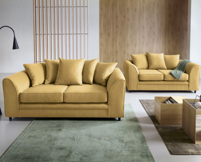 Daisy 2 Seater Sofa - Mustard