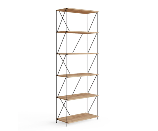 Leyla 6 Tier Bookcase Storage Unit