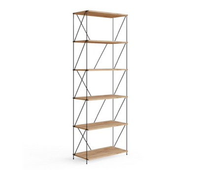 Leyla 6 Tier Bookcase Storage Unit