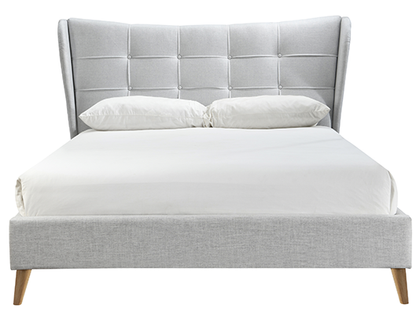 Harper King Bed - Dove Grey
