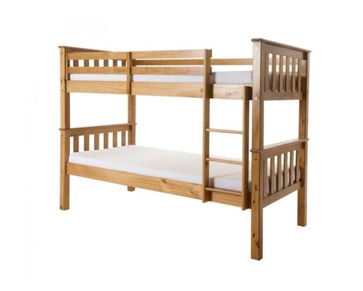 Tripoli Solid Wood Bunk Bed Antique Pine