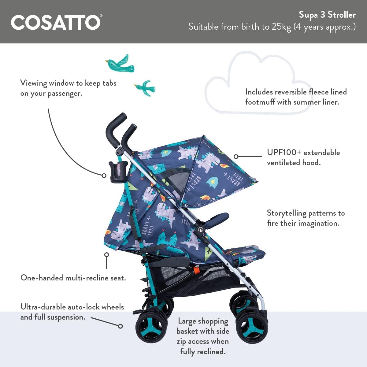 Supa 3 Stroller - Beep Beep