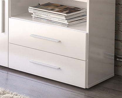 Edgeware 1 Door 2 Drawer Sideboard- White