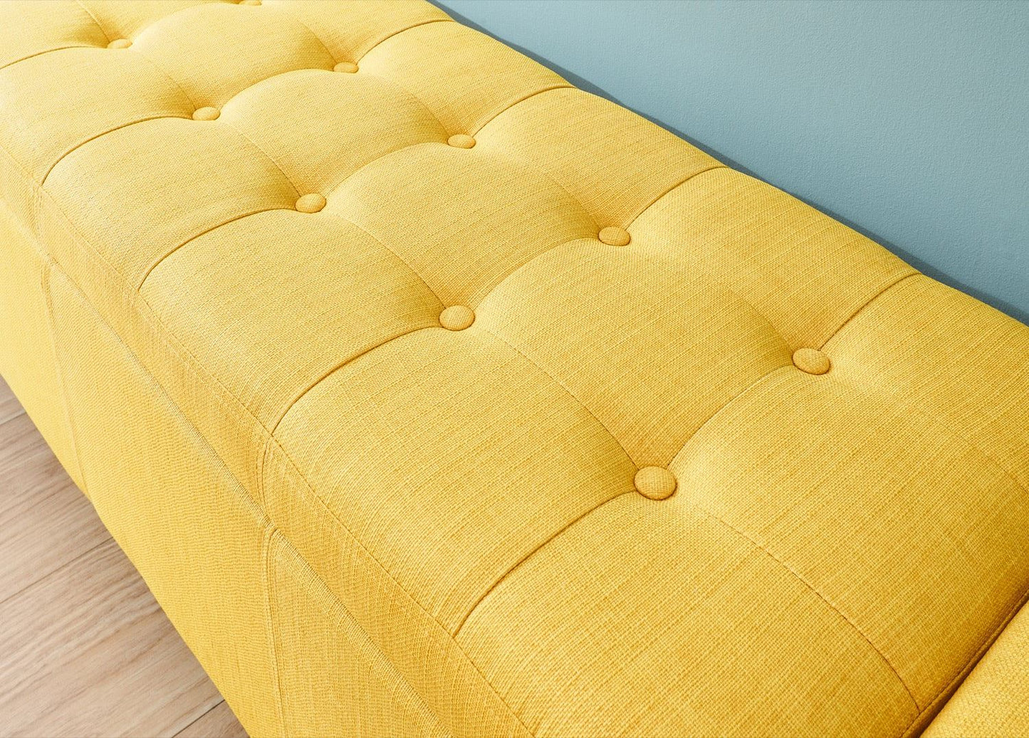 Vanessa Ottoman Bench-Mustard