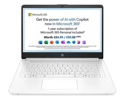 HP 14-dq6500sa 14" Laptop - Intel® N150 128gb White