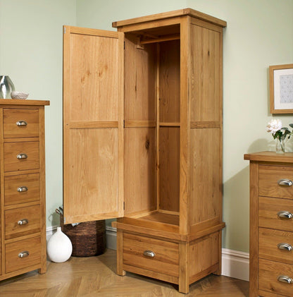 Winona 1 Door 1 Drawer Wardrobe - Oak