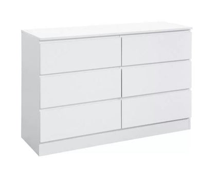 Oakley 6 Drawer Chest- White