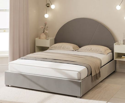 Eldon Side Lift Ottoman Dome Double Bed - Grey