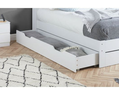 Alfie King Storage Bed - White