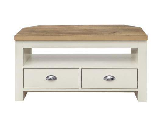 Highgate Corner TV Unit - Cream