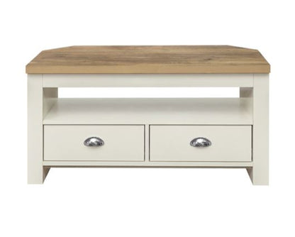 Highgate Corner TV Unit - Cream