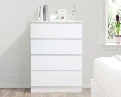 Oakley 4 Drawer Chest- White