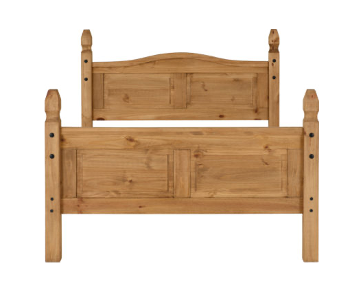 Corona Double Bed High Foot End 
