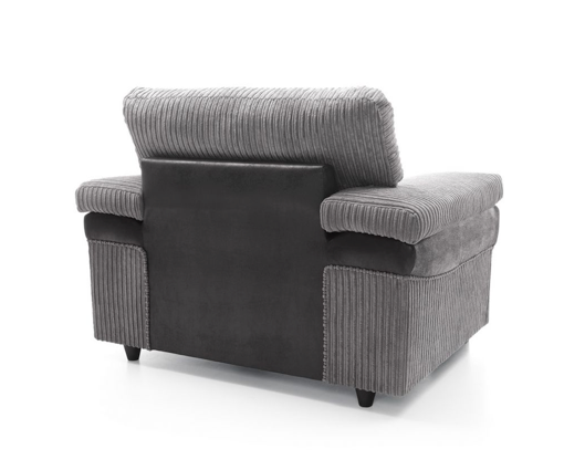Sofia Armchair - Black & Grey